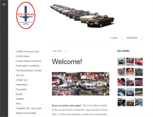 Tablet Screenshot of corvair.org